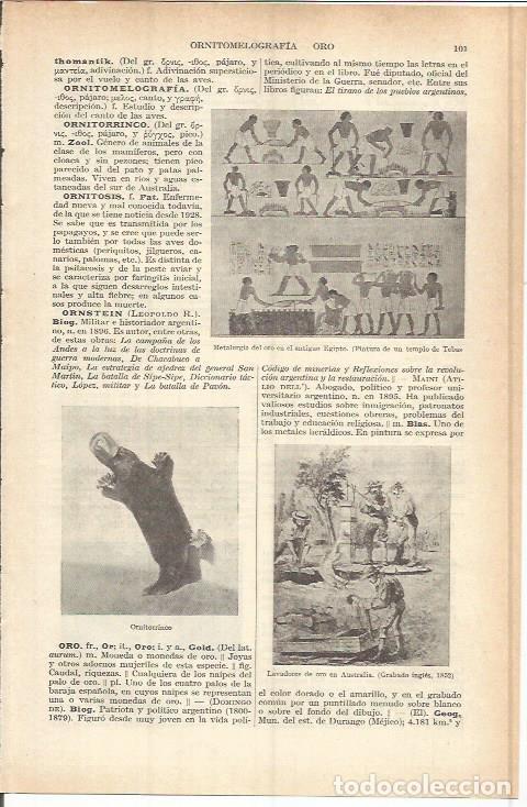 Otros art&iacute;culos de coleccionismo en papel: LAMINA ESPASA 37713: Metalurgia del oro en el antiguo Egipto - Varios