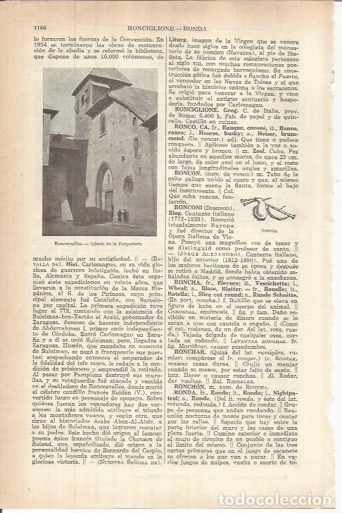 Otros art&iacute;culos de coleccionismo en papel: LAMINA ESPASA 37910: Iglesia de la Hospederia en Roncesvalles, Navarra - Varios