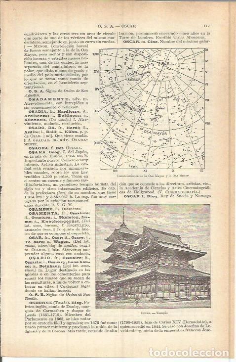 Otros art&iacute;culos de coleccionismo en papel: LAMINA ESPASA 37717: Templo de Osaka, Japon - Varios