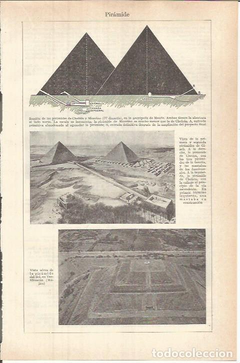 Otros art&iacute;culos de coleccionismo en papel: LAMINA ESPASA 37808: Piramide - Varios