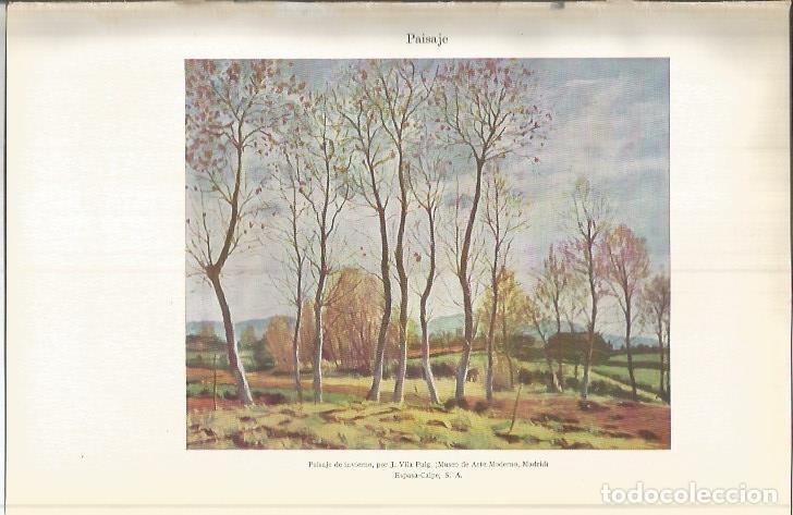Otros art&iacute;culos de coleccionismo en papel: LAMINA ESPASA 37726: Paisaje de invierno, por J. Vila Puig - Varios