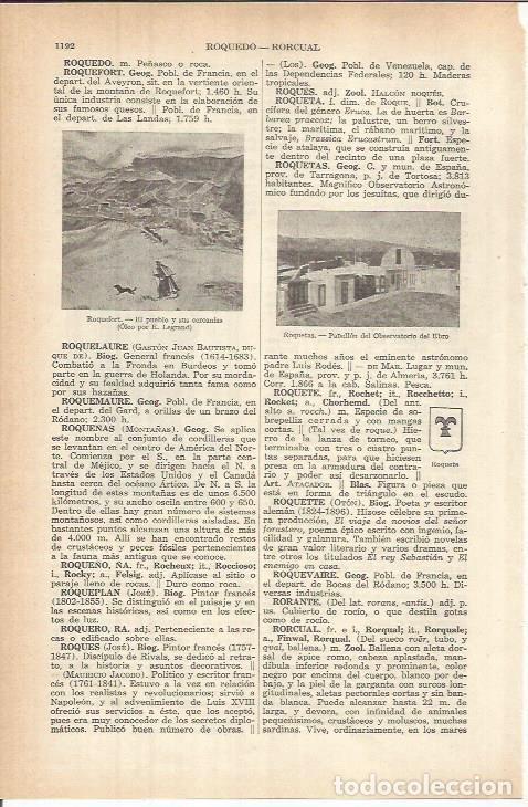 Otros art&iacute;culos de coleccionismo en papel: LAMINA ESPASA 37911: Observatorio del Ebro en Roquetas, Tarragona - Varios