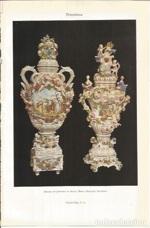 Otros art&iacute;culos de coleccionismo en papel: LAMINA ESPASA 37831: Jarrones de porcelana de Sevres - Varios