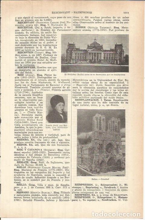 Otros art&iacute;culos de coleccionismo en papel: LAMINA ESPASA 37873: El Reichstag de Berlin - Varios