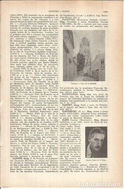 Otros art&iacute;culos de coleccionismo en papel: LAMINA ESPASA 37935: Torre de la catedral de Saintes, Francia - Varios