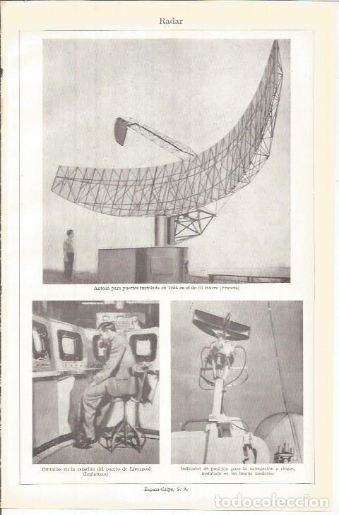Otros art&iacute;culos de coleccionismo en papel: LAMINA ESPASA 37853: Radar - Varios