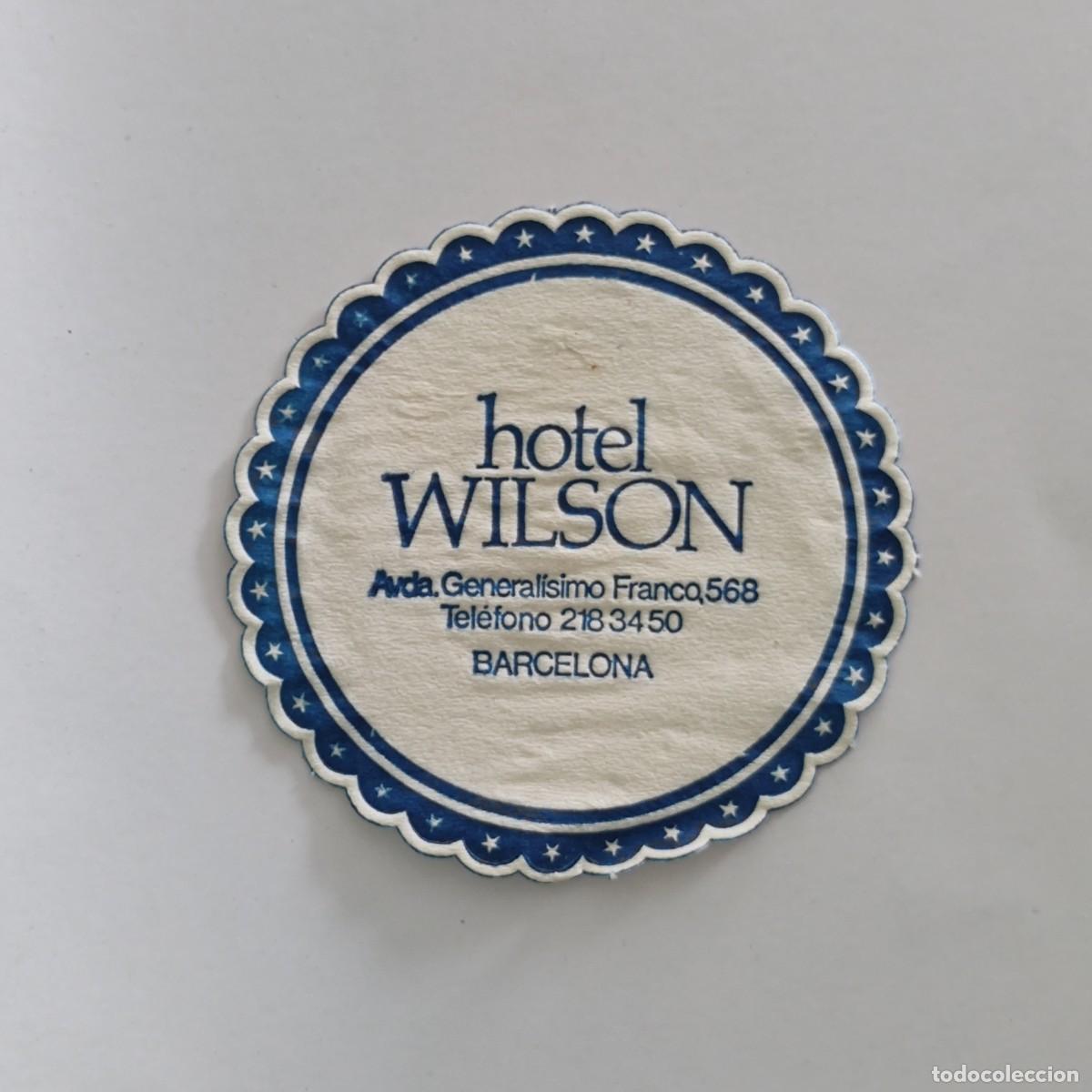 Sammelleidenschaft Andere Papierartikel: POSAVASOS - BARCELONA - HOTEL WILSON