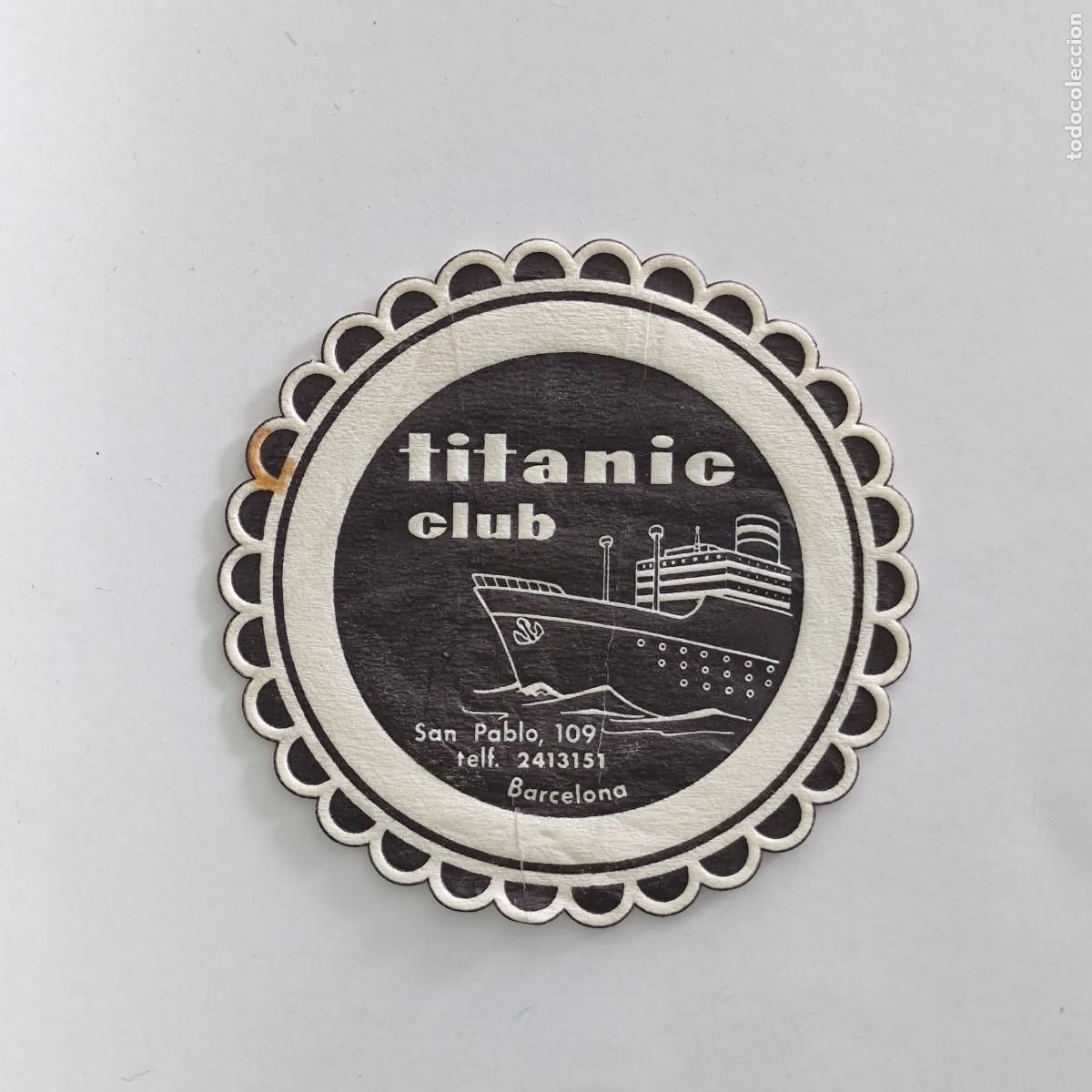 Otros Art&iacute;culos de Coleccionismo en Papel: POSAVASOS ESPUMA - BARCELONA - TITANIC CLUB