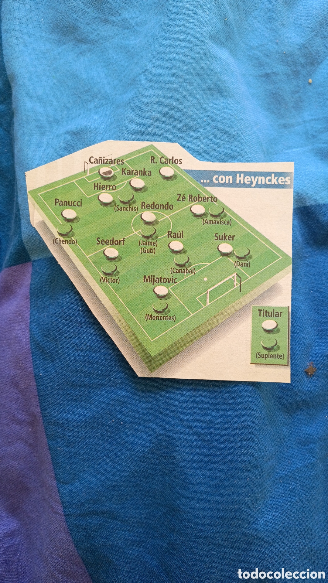 Otros Art&iacute;culos de Coleccionismo en Papel: Alineaci&oacute;n R. Madrid