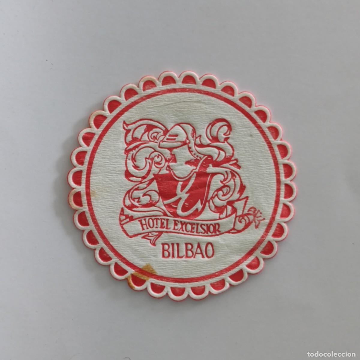 Otros Art&iacute;culos de Coleccionismo en Papel: POSAVASOS ESPUMA - BIZKAIA / BILBAO - HOTEL EXCELSIOR - HERALDICA