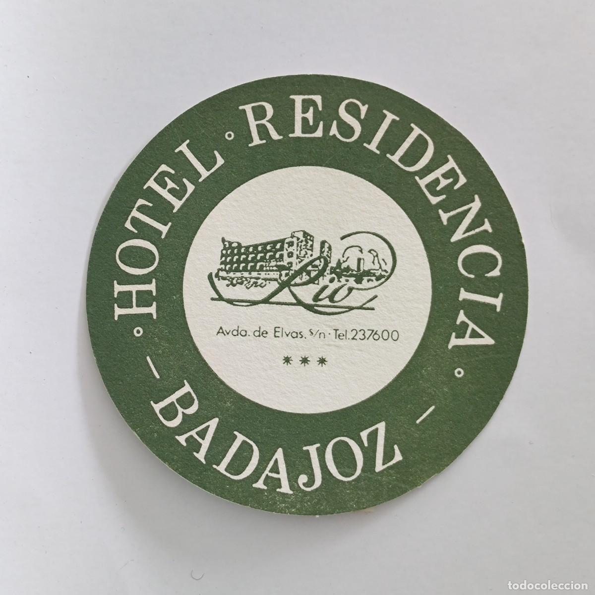 Otros Art&iacute;culos de Coleccionismo en Papel: POSAVASOS - BADAJOZ - HOTEL RESIDENCIA RIO