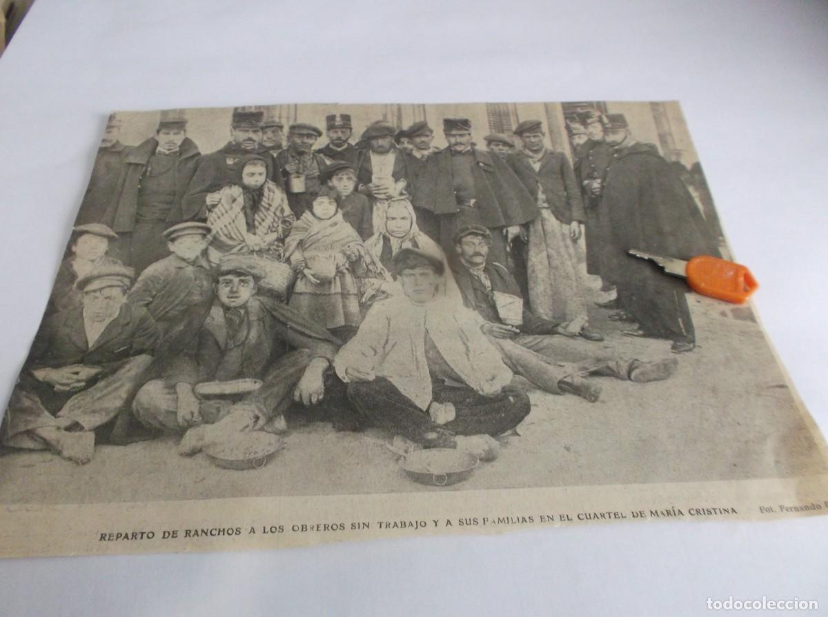 Otros Art&iacute;culos de Coleccionismo en Papel: RECORTE A&Ntilde;O 1905(MADRID)REPARTO COMIDA &Aacute; OBREROS SIN TRABAJO Y FAMILIA EN EL CUARTEL ,CON POLICIAS