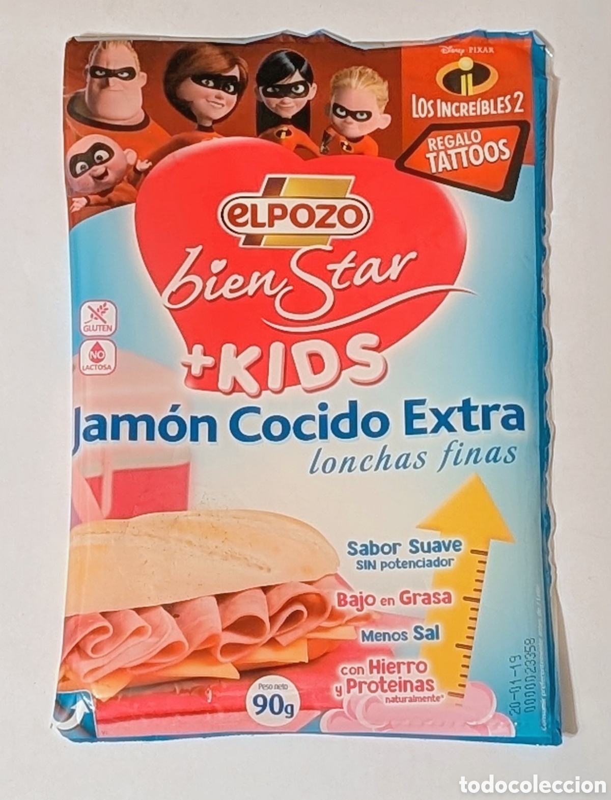 Otros Art&iacute;culos de Coleccionismo en Papel: Envase Envoltorio El Pozo. Los Incre&iacute;bles 2. Disney Pixar.