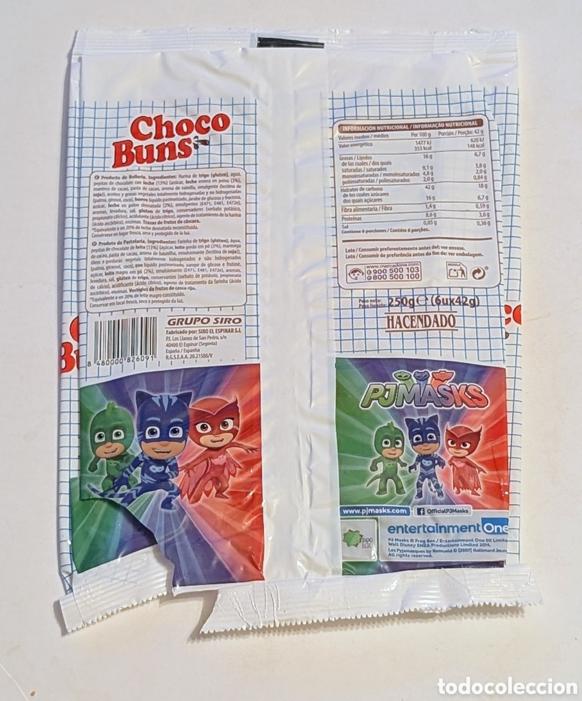 Otros art&iacute;culos de coleccionismo en papel: Envoltorio Choco Buns PJ Mask - Foto 2