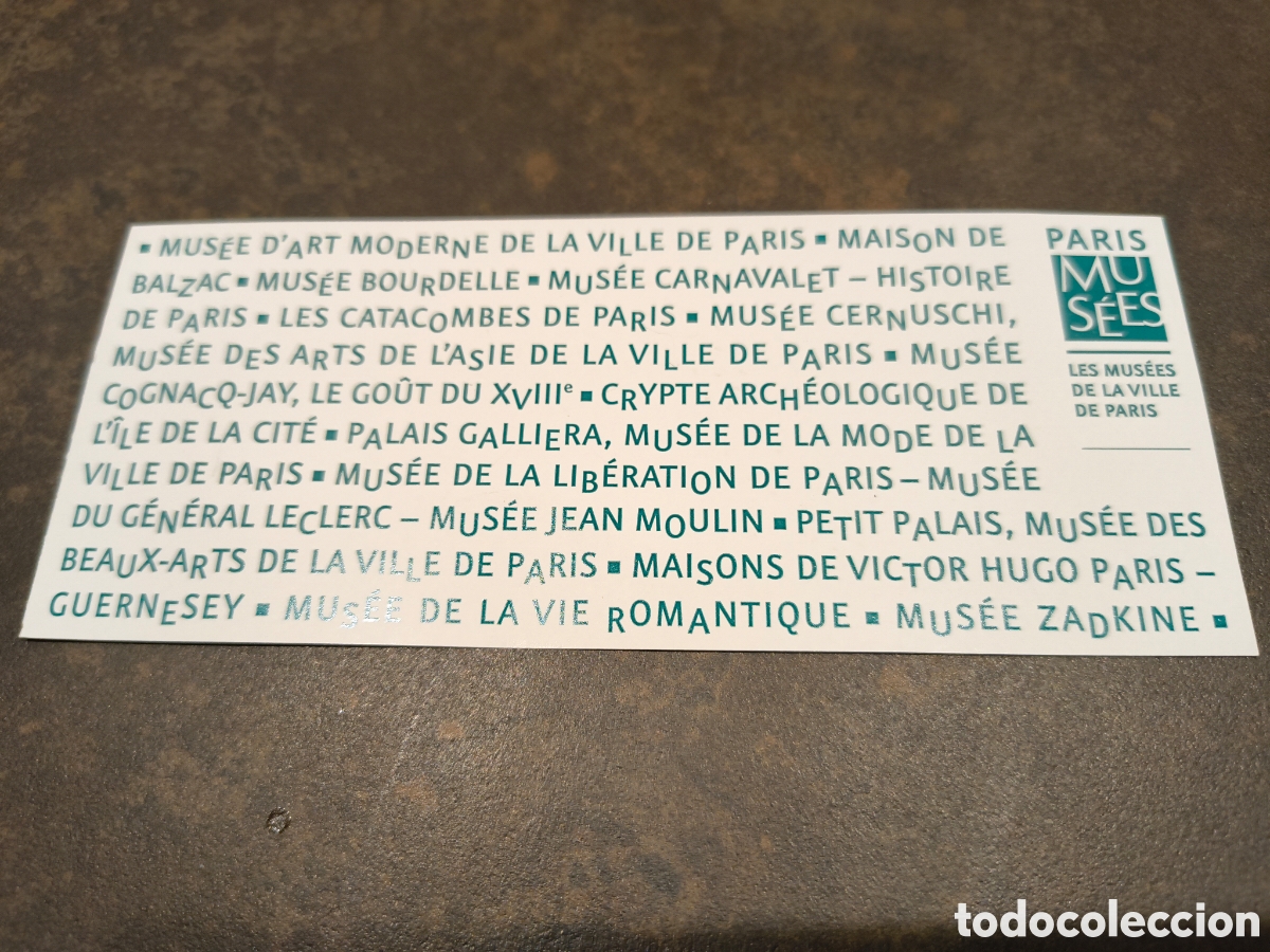 Otros Art&iacute;culos de Coleccionismo en Papel: ENTRADA CRYPTE ARCHEOLOGIQUE- PARIS