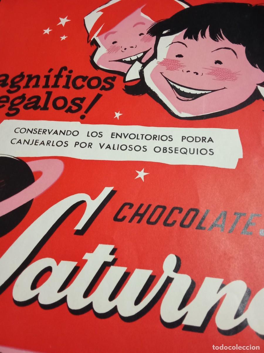 Otros Art&iacute;culos de Coleccionismo en Papel: antiguo envoltorio chocolates SATURNO fabrica de chocolates YAGO cervera