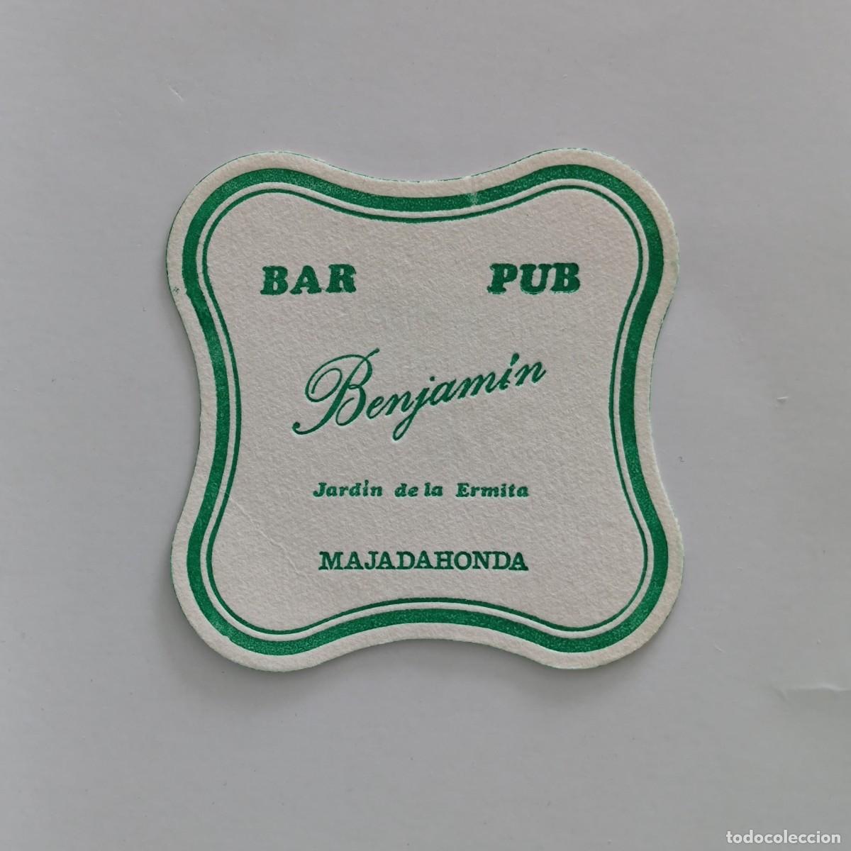 Otros Art&iacute;culos de Coleccionismo en Papel: POSAVASOS - MADRID / MAJADAHONDA - BENJAMIN BAR PUB