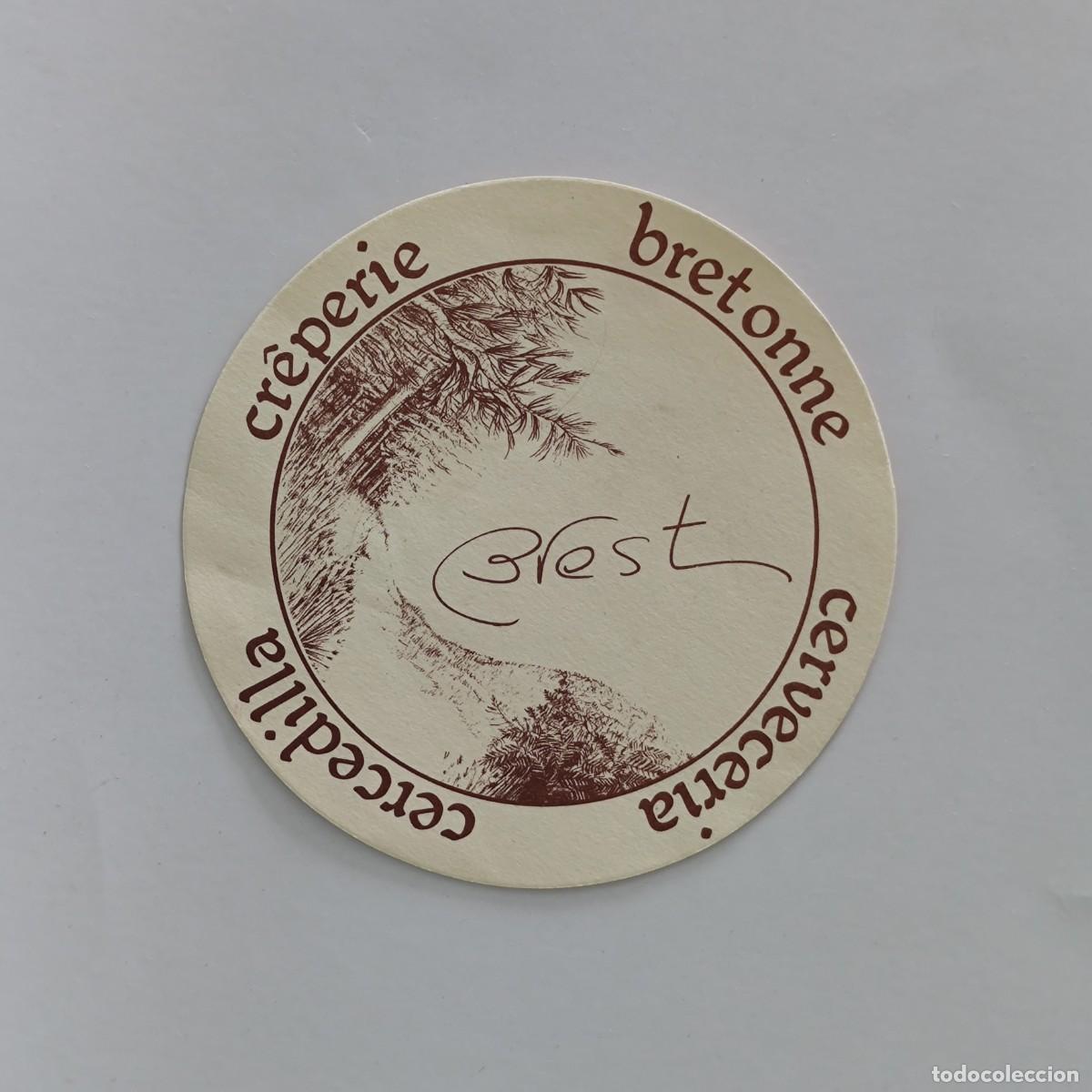 Otros Art&iacute;culos de Coleccionismo en Papel: POSAVASOS - MADRID / CERCEDILLA - BREST - CREPERIE BRETONNE CERVECERIA - BRETA&Ntilde;A FRANCIA
