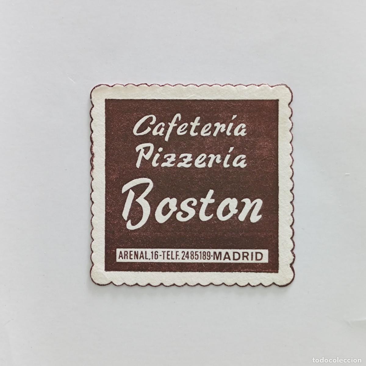 Otros Art&iacute;culos de Coleccionismo en Papel: POSAVASOS - MADRID - BOSTON - CAFETERIA PIZZERIA