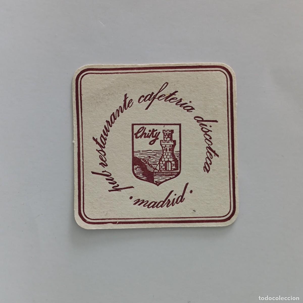 Otros Art&iacute;culos de Coleccionismo en Papel: POSAVASOS - MADRID - CHIKY - PUB RESTAURANTE CAFETERIA DISCOTECA - HERALDICA