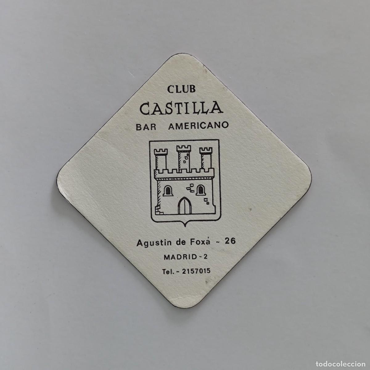 Otros Art&iacute;culos de Coleccionismo en Papel: POSAVASOS - MADRID - CLUB CASTILLA - BAR AMERICANO - HERALDICA CASTILLO