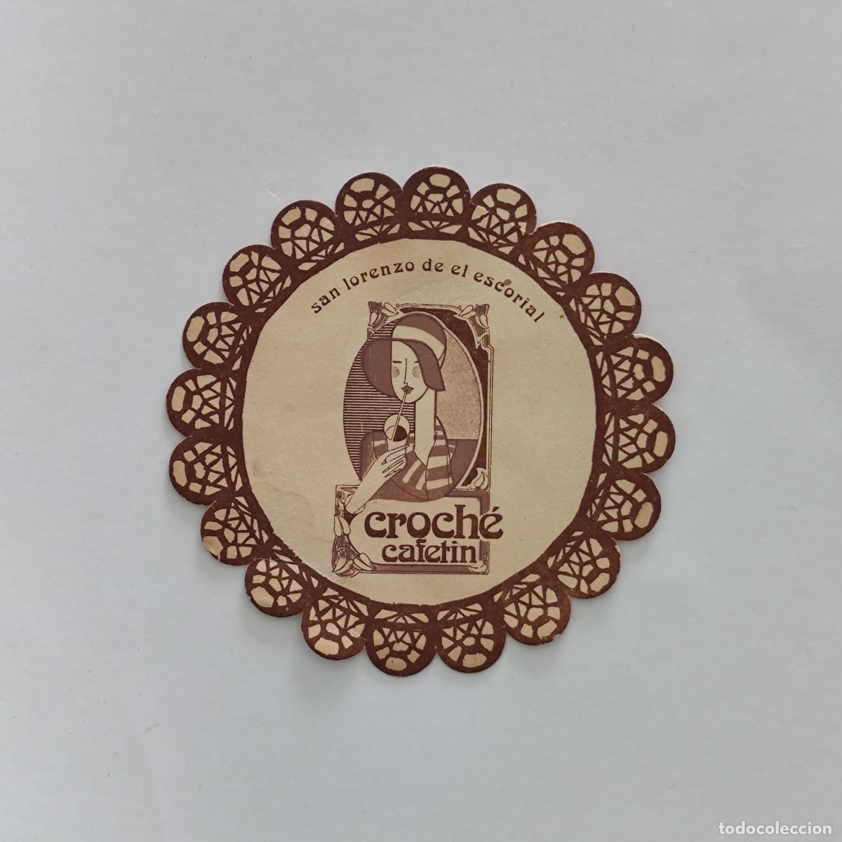 Otros Art&iacute;culos de Coleccionismo en Papel: POSAVASOS - MADRID / SAN LORENZO DE EL ESCORIAL - CROCHE CAFETIN - MUJER