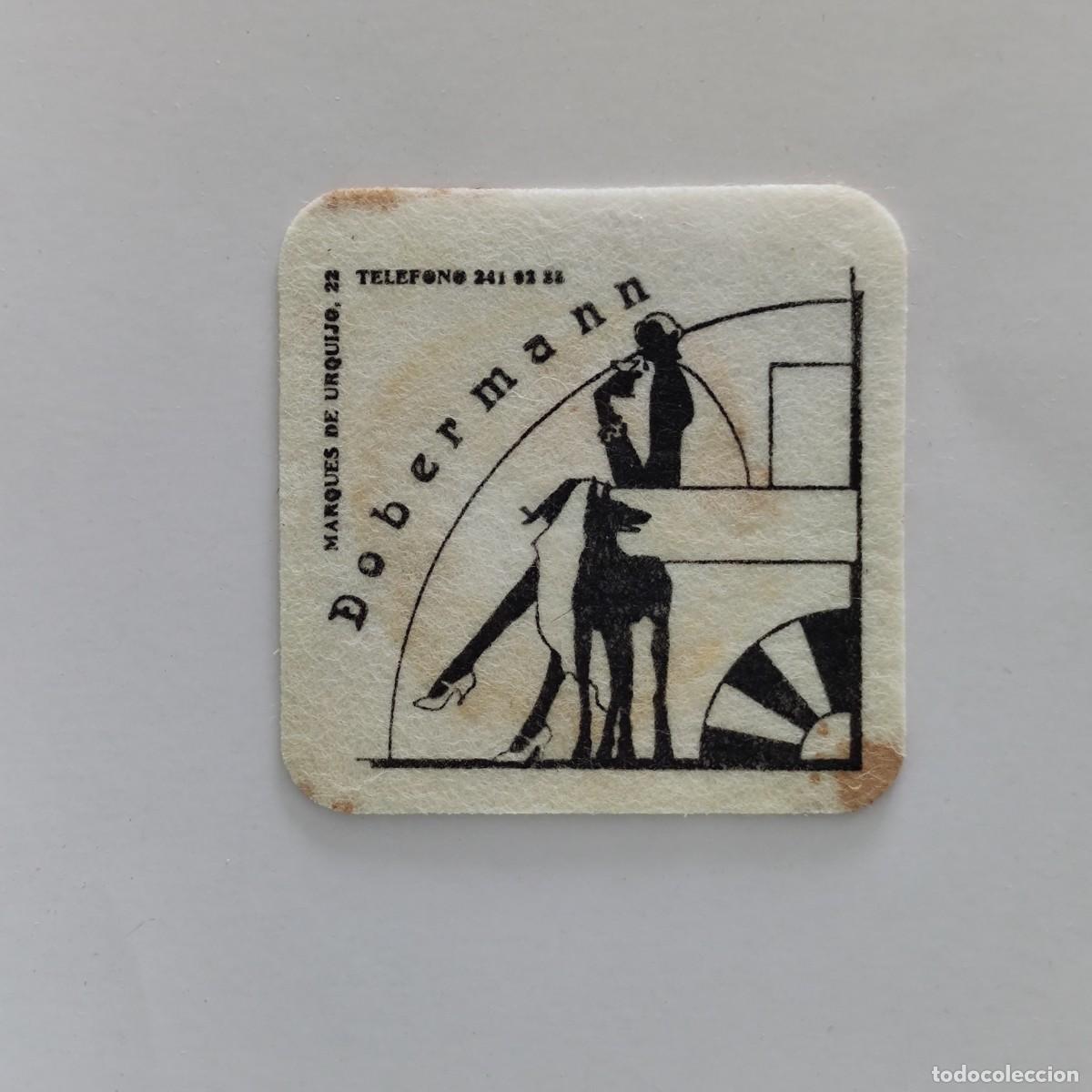 Otros Art&iacute;culos de Coleccionismo en Papel: POSAVASOS - MADRID - DOBERMANN - MUJER PERRO FAUNA