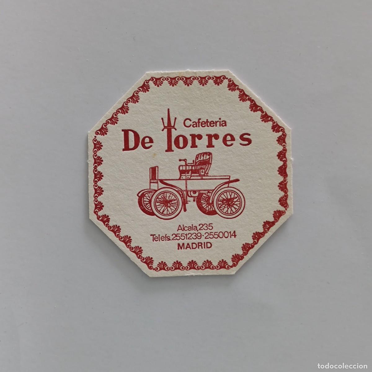 Otros Art&iacute;culos de Coleccionismo en Papel: POSAVASOS - MADRID - DE TORRES -CAFETERIA ALCALA 235 - AUTOMOVIL COCHE