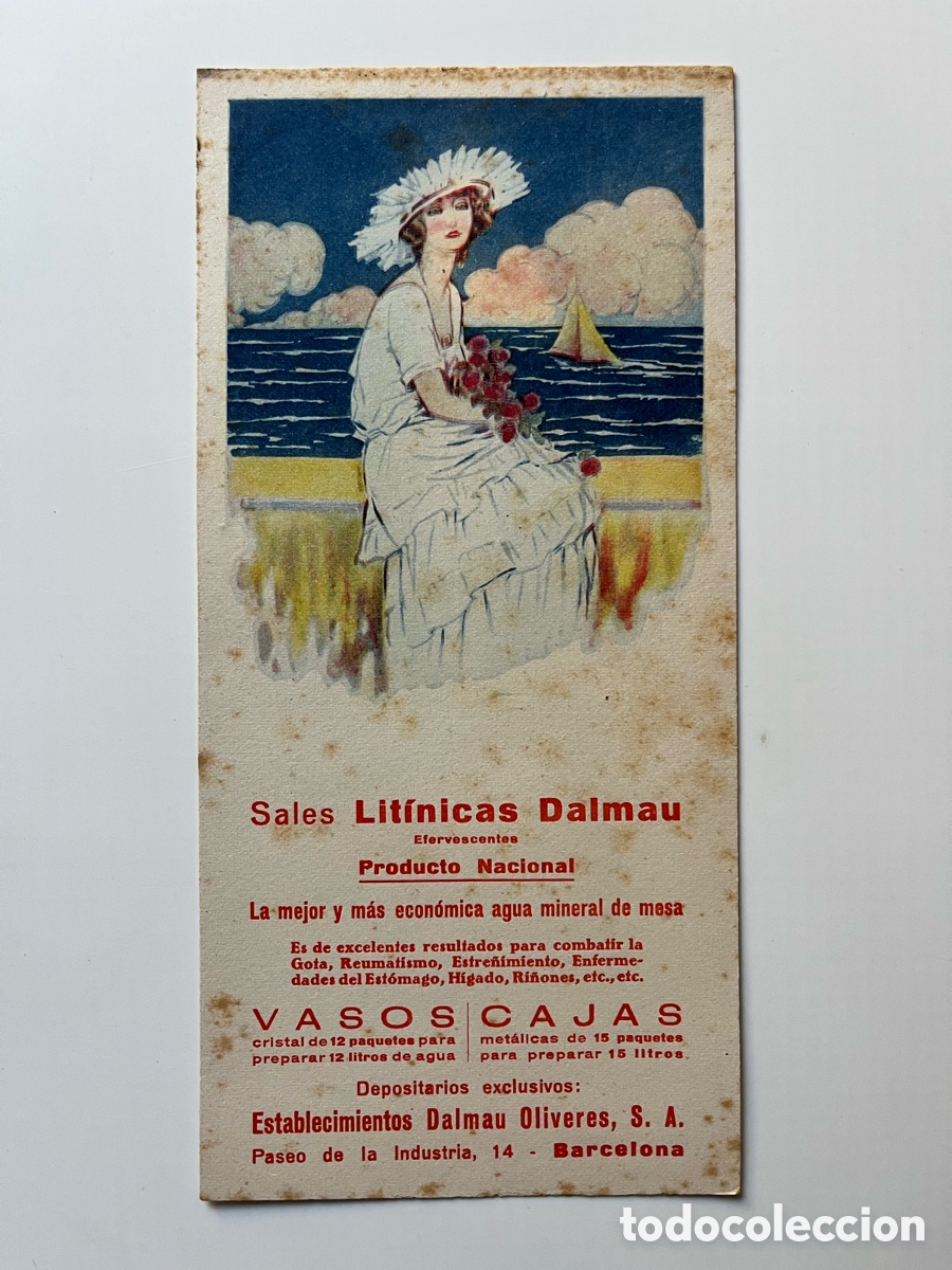 Otros Art&iacute;culos de Coleccionismo en Papel: SALES LITINICAS DALMAU - PAPEL SECANTE - PUBLICIDAD
