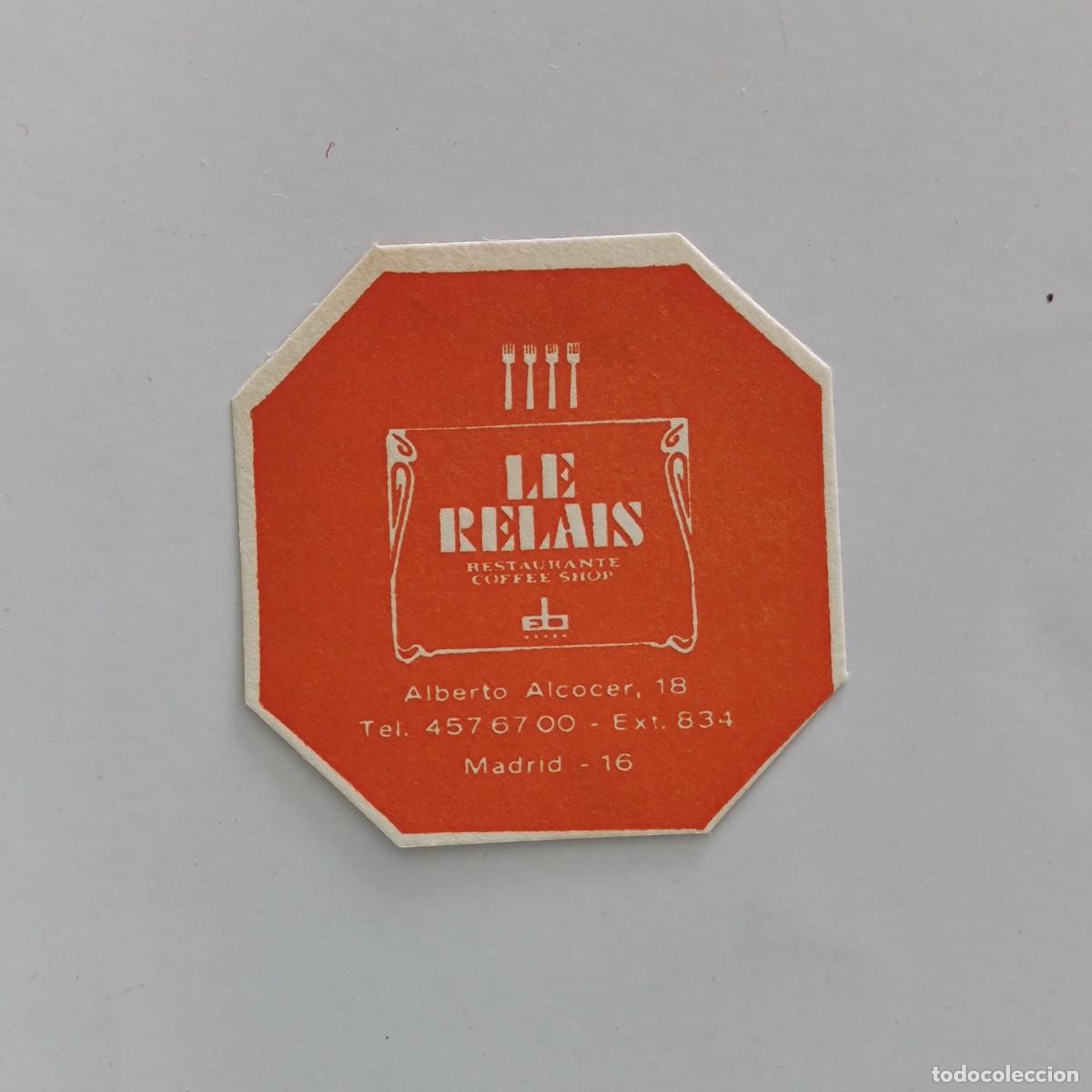 Otros Art&iacute;culos de Coleccionismo en Papel: POSAVASOS - MADRID - LE RELAIS RESTAURANTE COFFEE SHOP / EUROBUILDING HOTEL