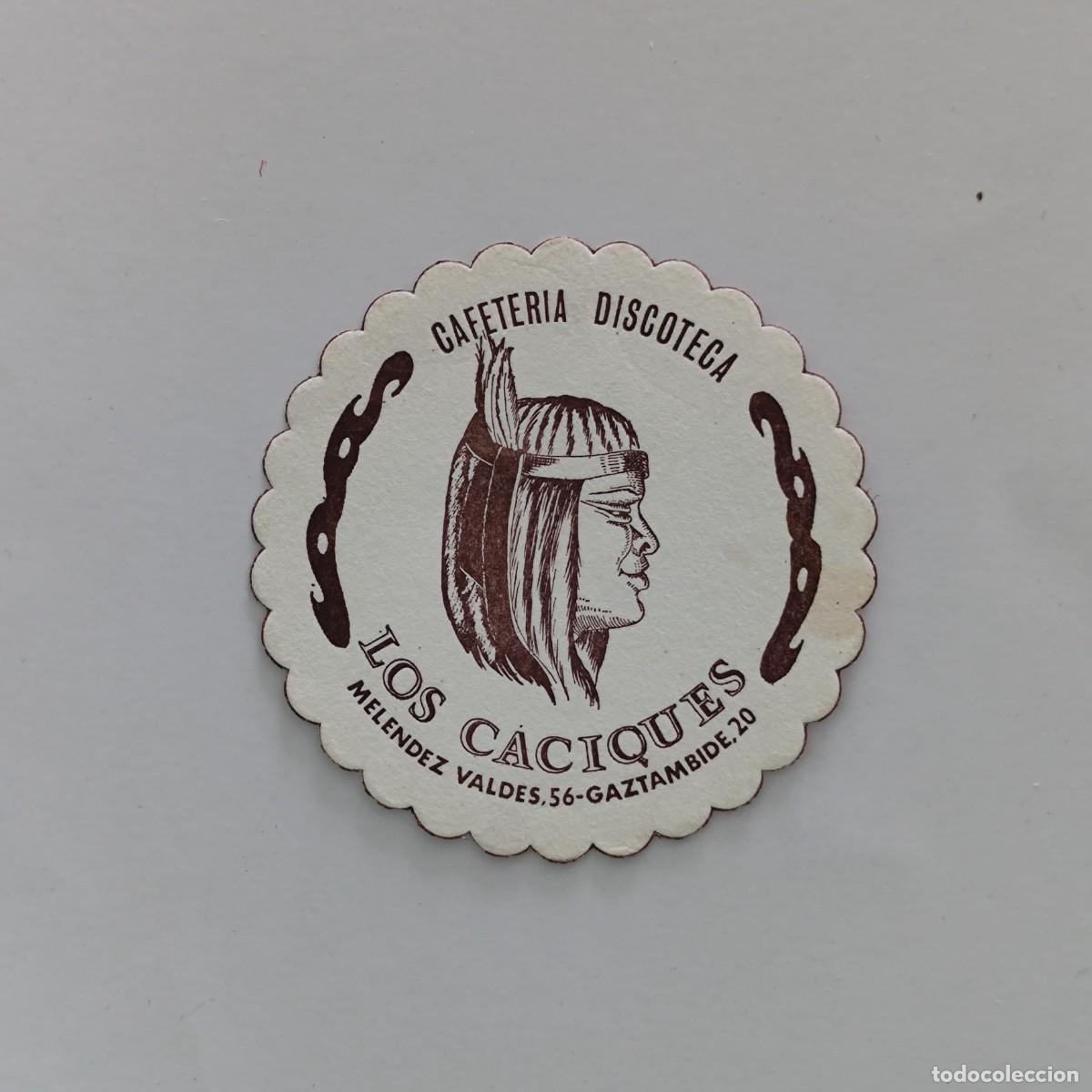 Otros Art&iacute;culos de Coleccionismo en Papel: POSAVASOS - MADRID - LOS CACIQUES - CAFETERIA DISCOTECA - INDIO AMERICANO