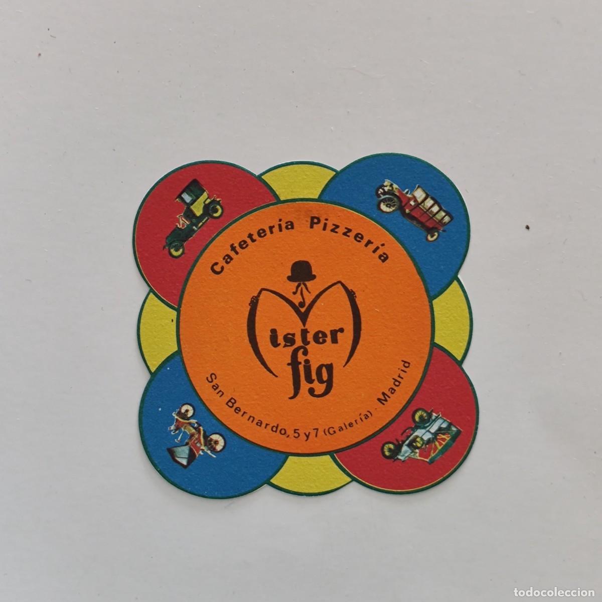 Otros Art&iacute;culos de Coleccionismo en Papel: POSAVASOS - MADRID - MISTER FIG - CAFETERIA PIZZERIA - AUTOMOVIL COCHE