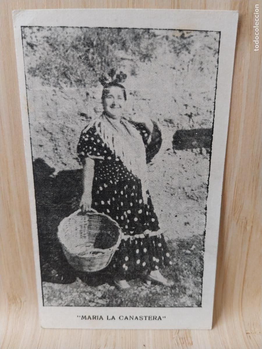 Otros Art&iacute;culos de Coleccionismo en Papel: MARIA LA CANASTERA TARJETA DE VISITA MARIA CORTES HEREDIA 11.5X6.8CMS ORIGINAL