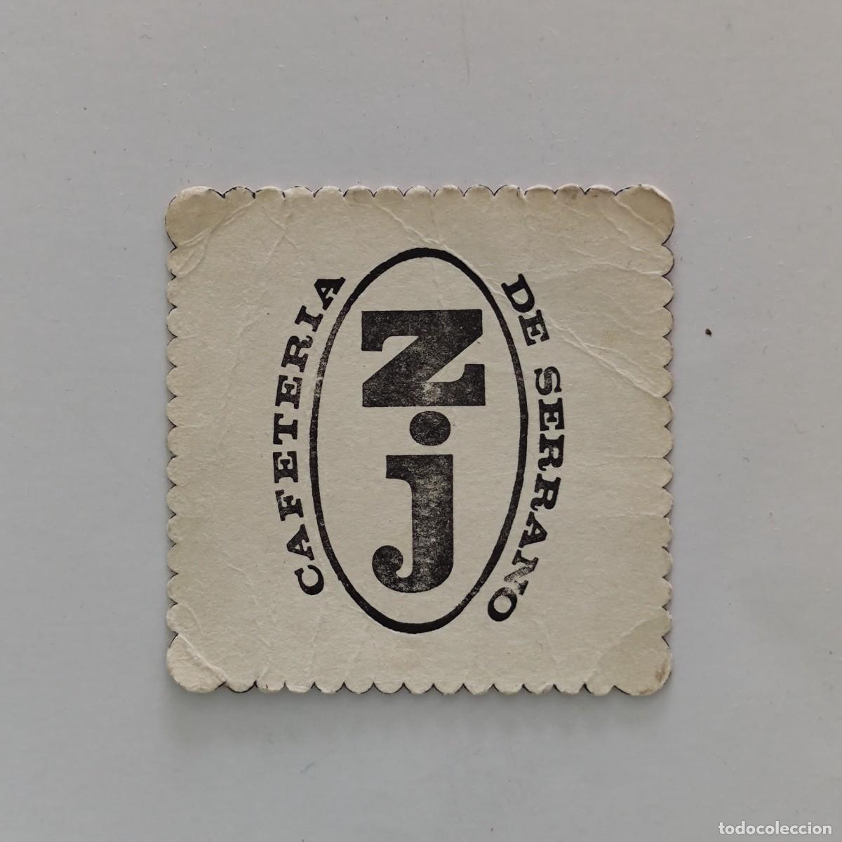 Otros Art&iacute;culos de Coleccionismo en Papel: POSAVASOS - MADRID - ZJ CAFETERIA DE SERRANO