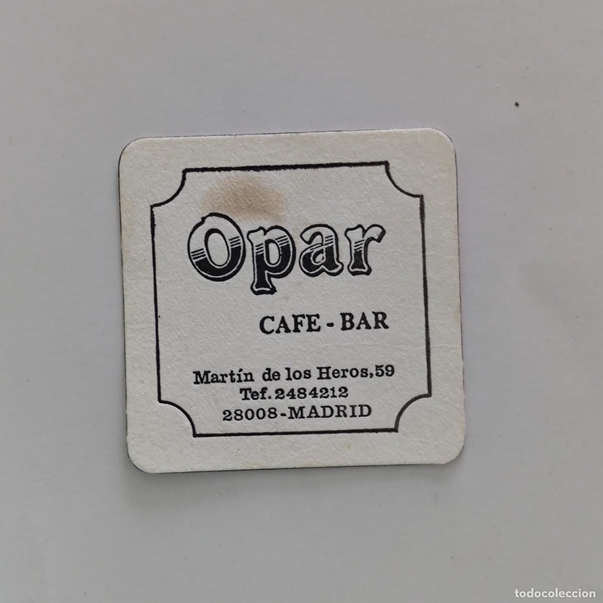 Otros Art&iacute;culos de Coleccionismo en Papel: POSAVASOS - MADRID - OPAR - CAFE BAR