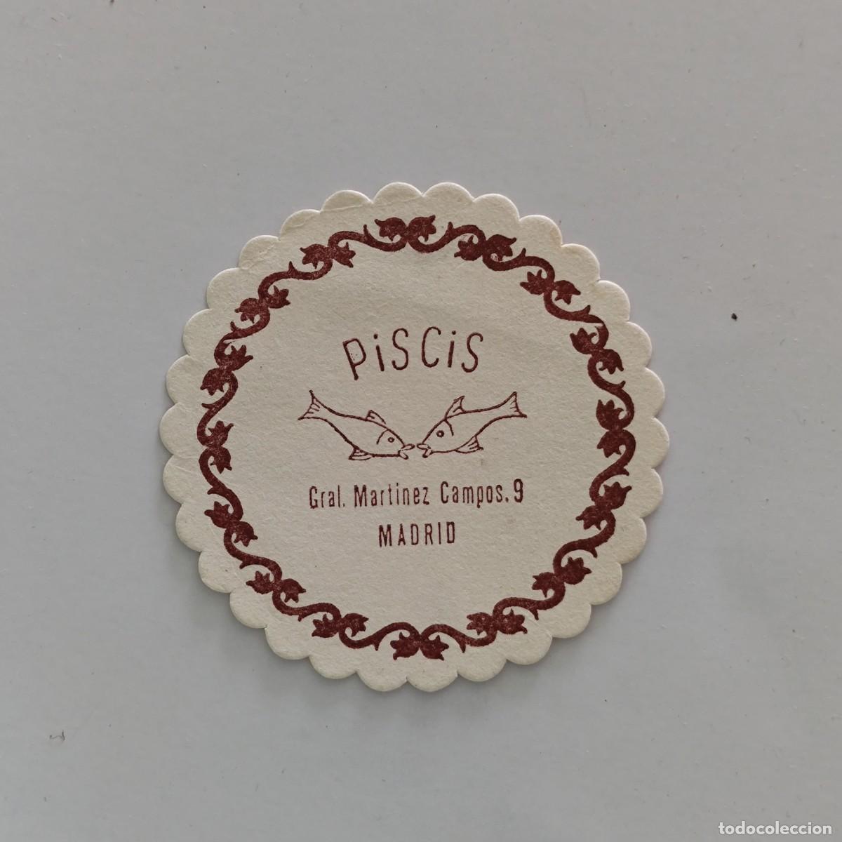 Otros Art&iacute;culos de Coleccionismo en Papel: POSAVASOS - MADRID - PISCIS - ZODIACO PEZ FAUNA