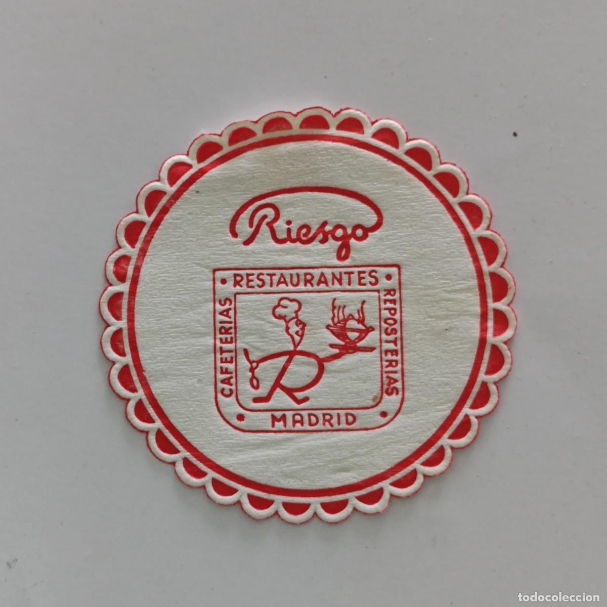 Paper Collecting Others: POSAVASOS - MADRID - RIESGO - CAFETERIA RESTAURANTTE REPOSTERIA