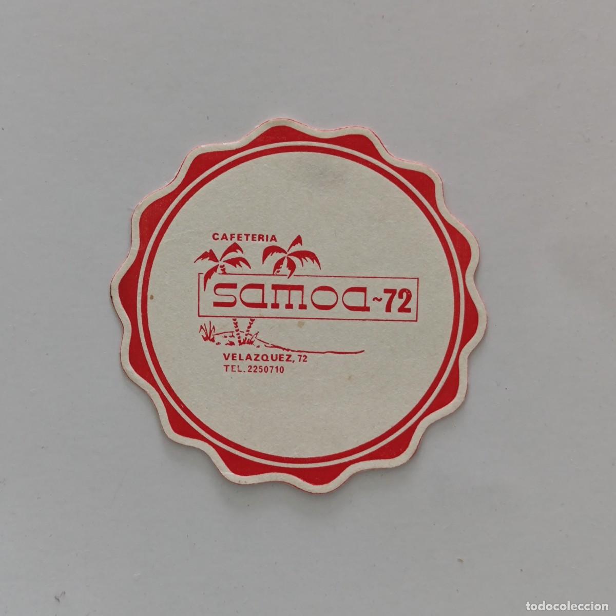 Otros Art&iacute;culos de Coleccionismo en Papel: POSAVASOS - MADRID - SAMOA-72 - CAFETERIA - PALMERA FLORA
