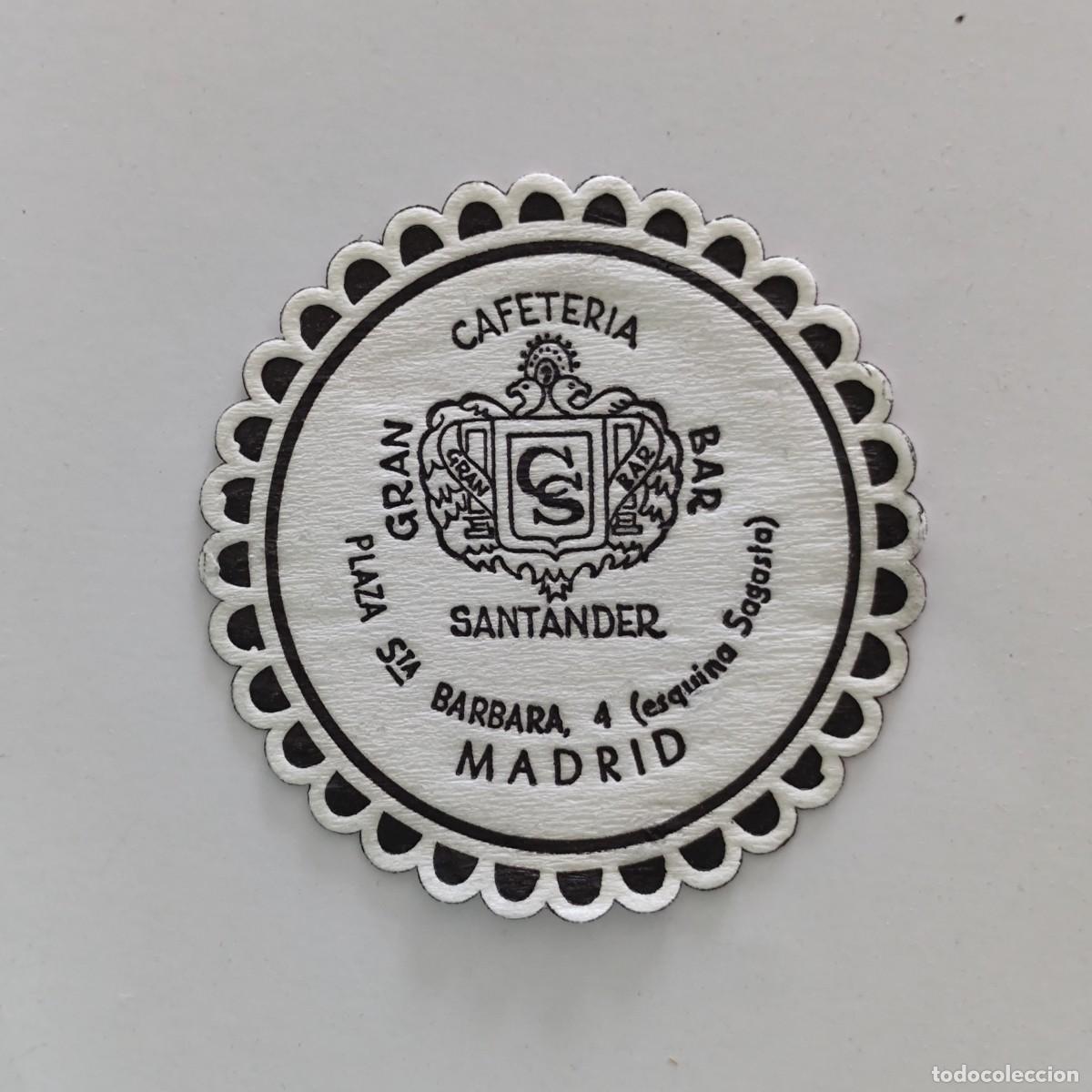 Otros Art&iacute;culos de Coleccionismo en Papel: POSAVASOS - MADRID - SANTANDER - GRAN CAFETERIA BAR - HERALDICA AVE FAUNA