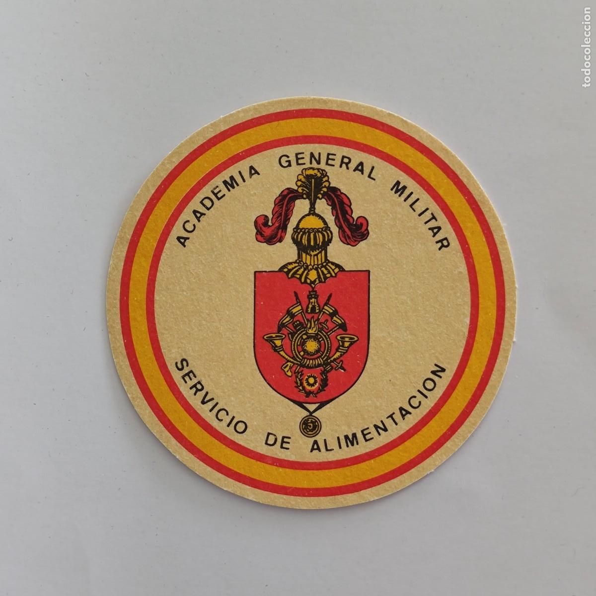 Otros Art&iacute;culos de Coleccionismo en Papel: POSAVASOS - ZARAGOZA - ACADEMIA GENERAL MILITAR / SERVICIO DE ALIMENTACION - HERALDICA