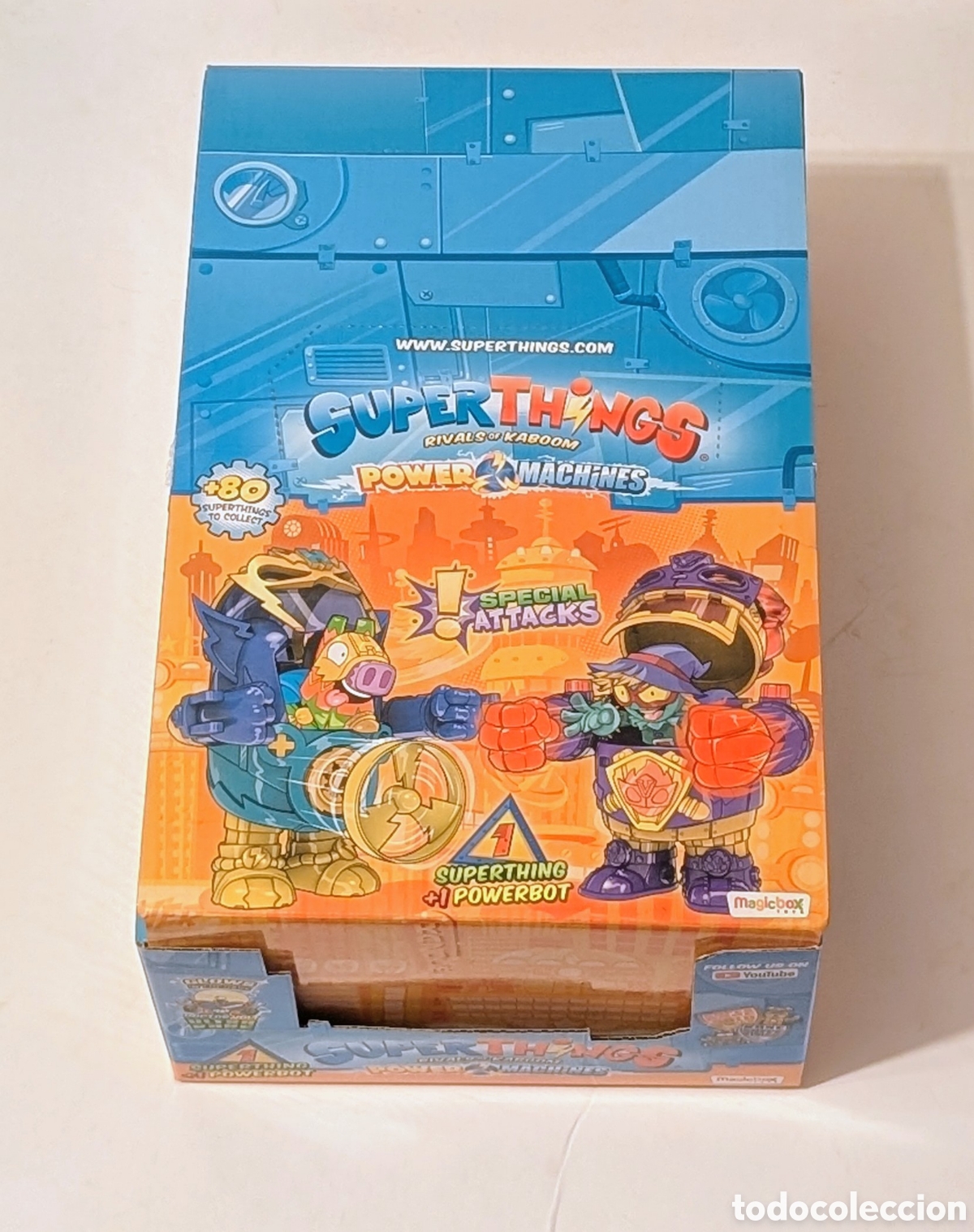 Otros Art&iacute;culos de Coleccionismo en Papel: Caja vac&iacute;a Super Things Power Machines PowerBots&nbsp;Serie 7.&nbsp;