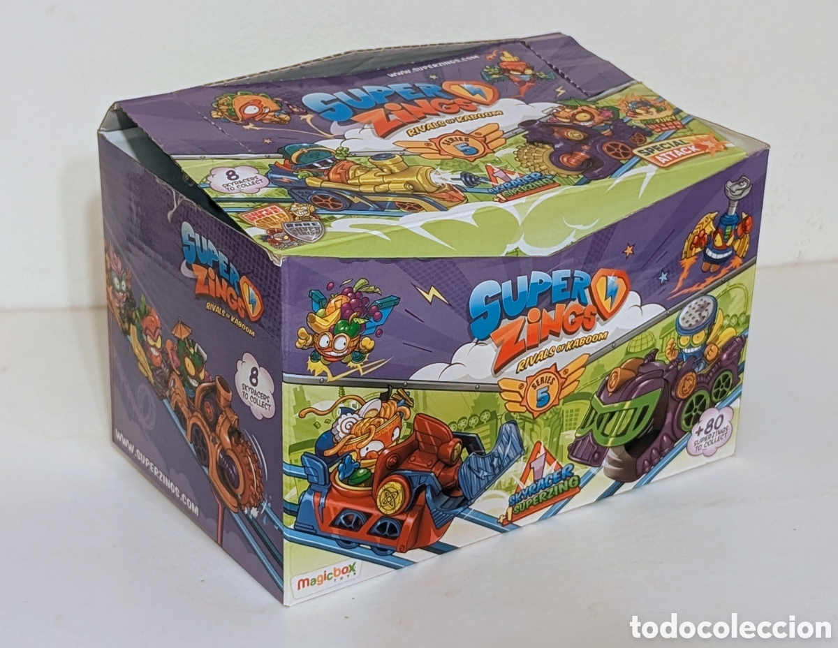 Otros Art&iacute;culos de Coleccionismo en Papel: Caja vac&iacute;a SuperZings Rivals of Kaboom Serie 5 de Magicbox Toys.&nbsp;