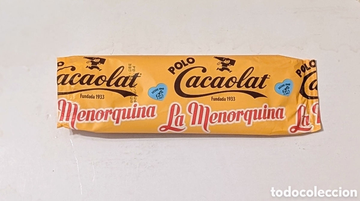 Otros Art&iacute;culos de Coleccionismo en Papel: Envoltorio Helado polo Cacaolat. La Menorquina