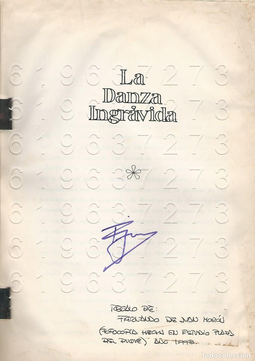 Otros Art&iacute;culos de Coleccionismo en Papel: FERNANDO DE JUAN MORON LA DANZA INGRAVIDA MECANOSCRITO 1993 134 FOLIOS LG27