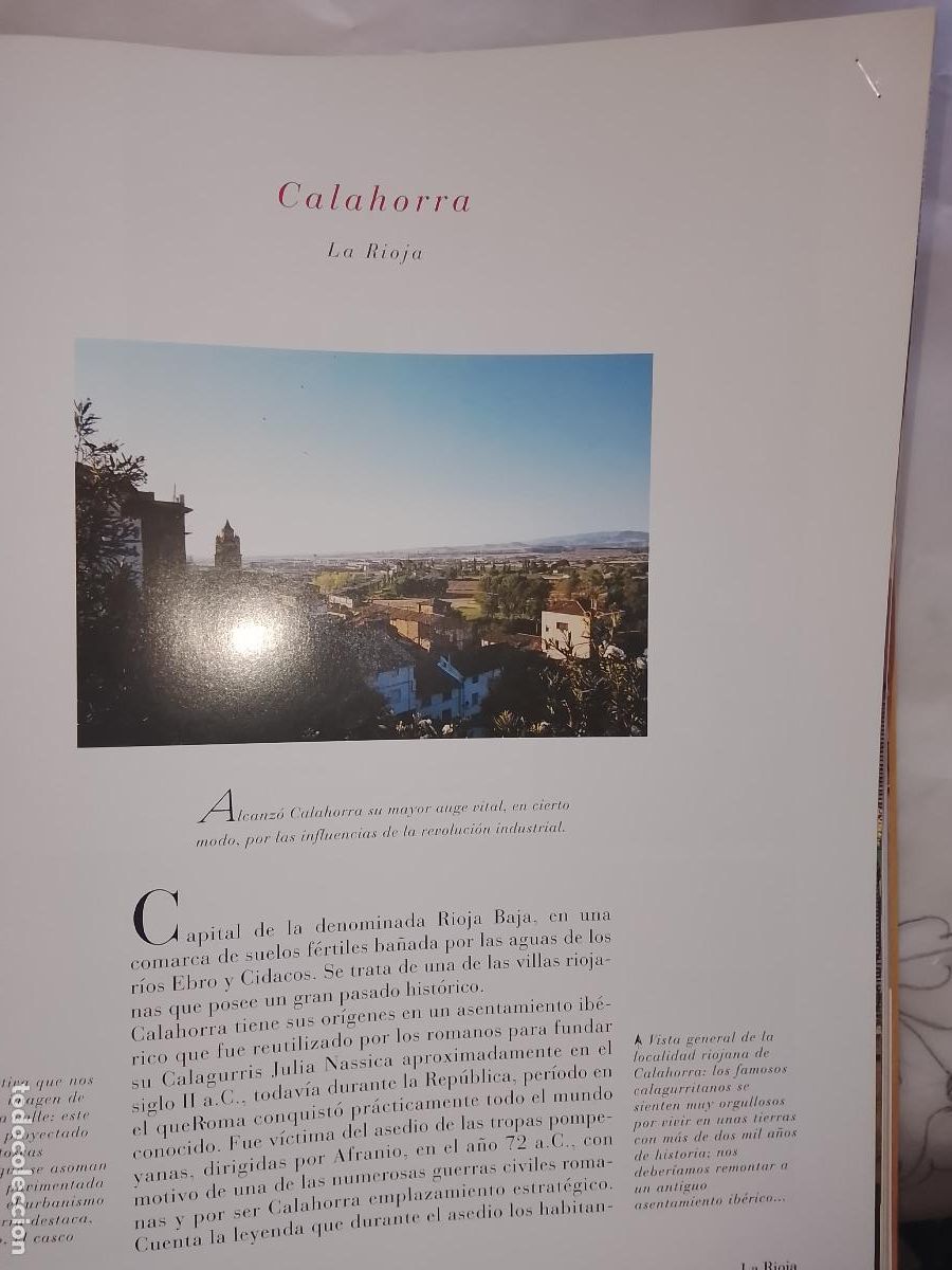 Otros Art&iacute;culos de Coleccionismo en Papel: INFORMACION GRAFICA 2 HOJAS - HISTORIA Y FOTOS A COLOR DE - CALAHORRA LA RIOJA