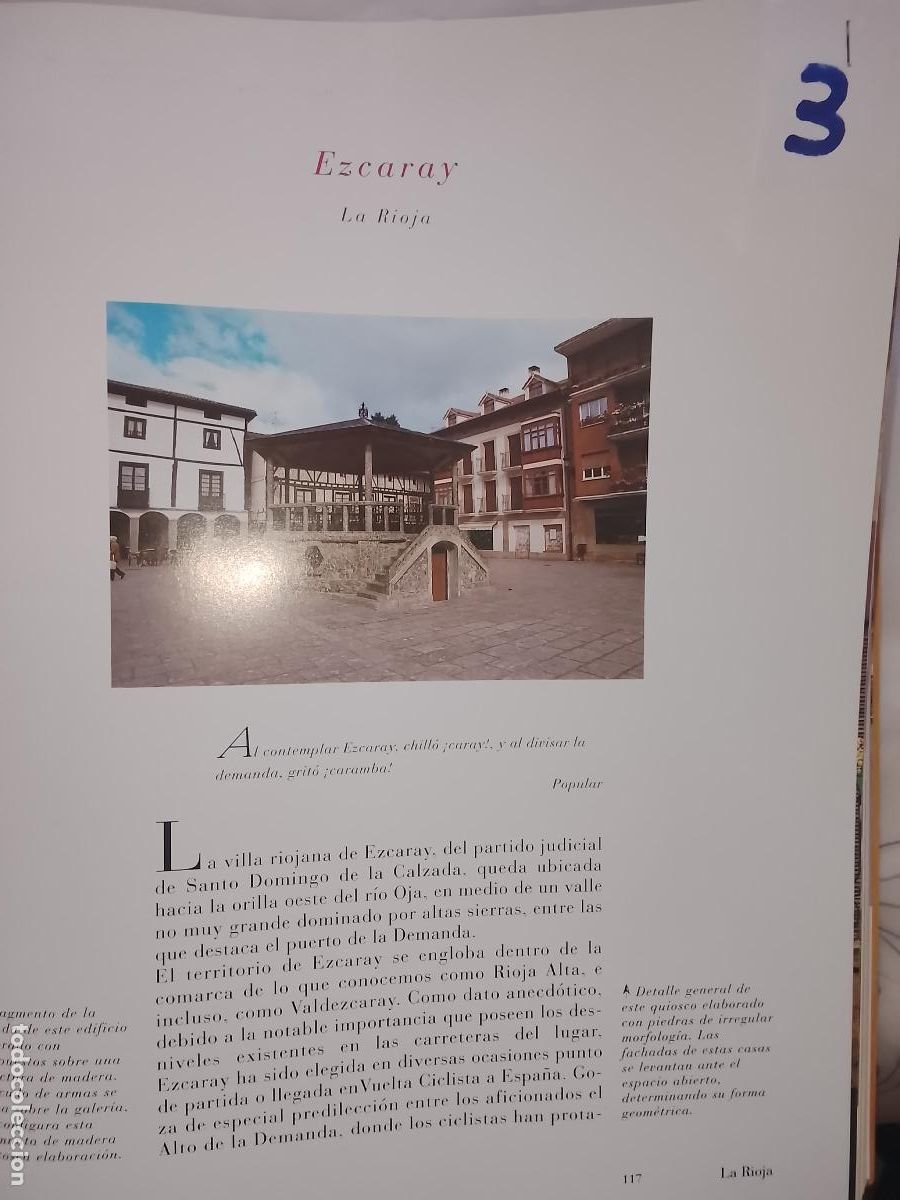 Otros Art&iacute;culos de Coleccionismo en Papel: INFORMACION GRAFICA 2 HOJAS - HISTORIA Y FOTOS A COLOR DE - LA RIOJA - EZCARAY