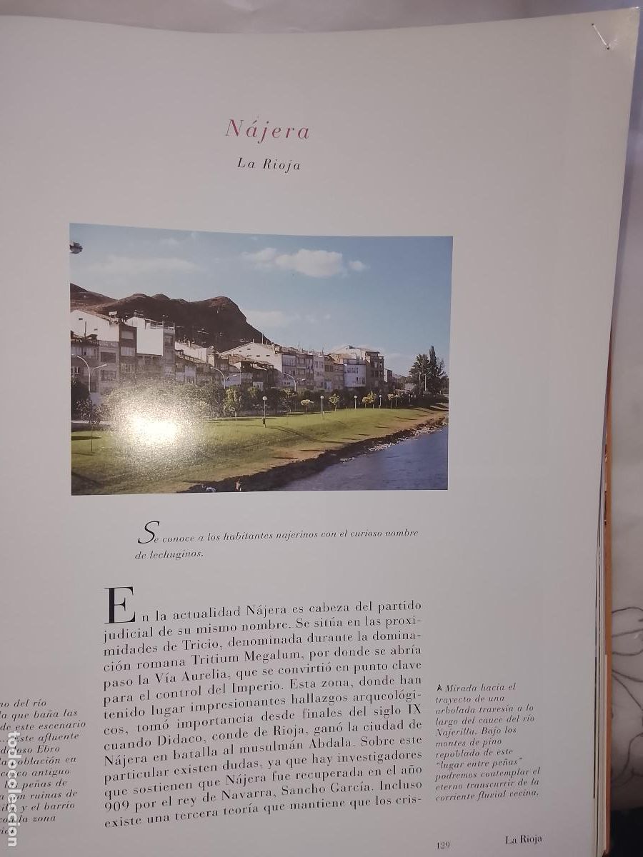 Otros Art&iacute;culos de Coleccionismo en Papel: INFORMACION GRAFICA 2 HOJAS - HISTORIA Y FOTOS A COLOR DE - LA RIOJA - NAJERA