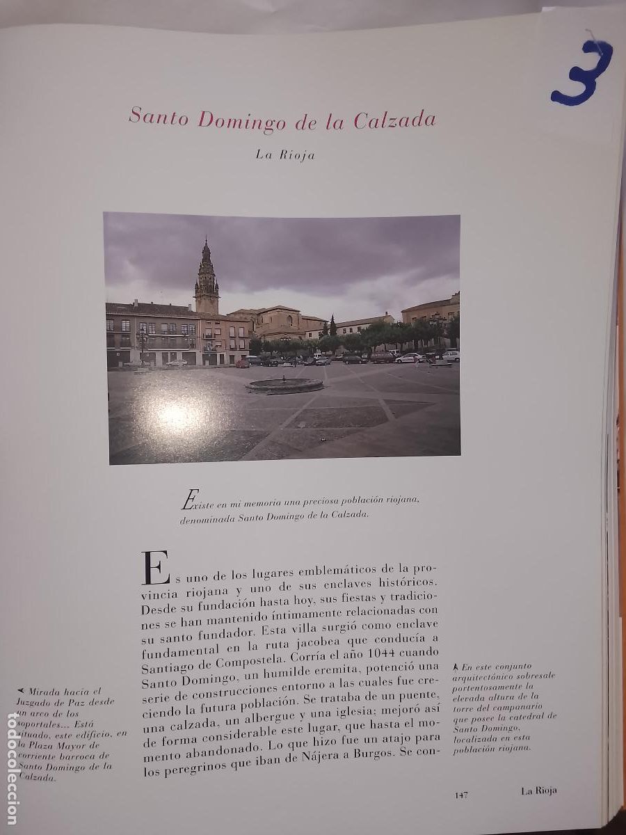 Otros Art&iacute;culos de Coleccionismo en Papel: INFORMACION GRAFICA 3 HOJAS - HISTORIA Y FOTOS A COLOR DE - LA RIOJA - SANTO DOMINGO DE LA CALZADA