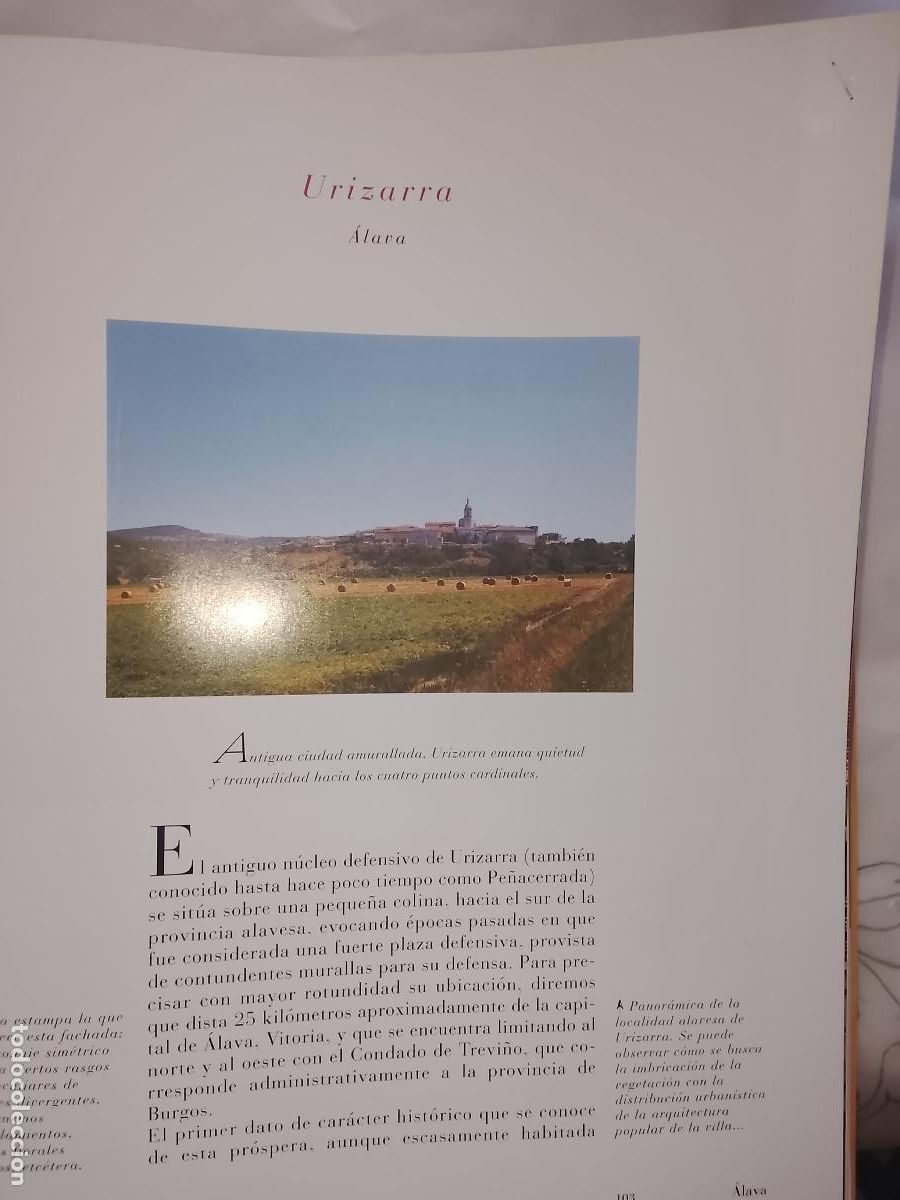 Otros Art&iacute;culos de Coleccionismo en Papel: INFORMACION GRAFICA 2 HOJAS - HISTORIA Y FOTOS A COLOR DE - ALAVA - URIZARRA