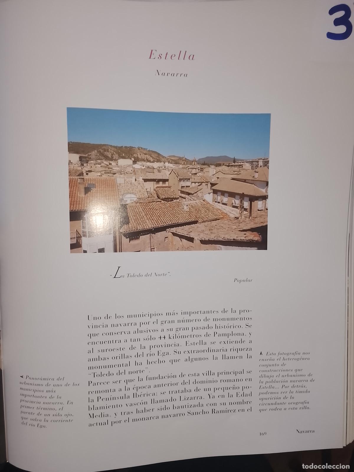Otros Art&iacute;culos de Coleccionismo en Papel: INFORMACION GRAFICA 3 HOJAS - HISTORIA Y FOTOS A COLOR DE - NAVARRA - ESTELLA
